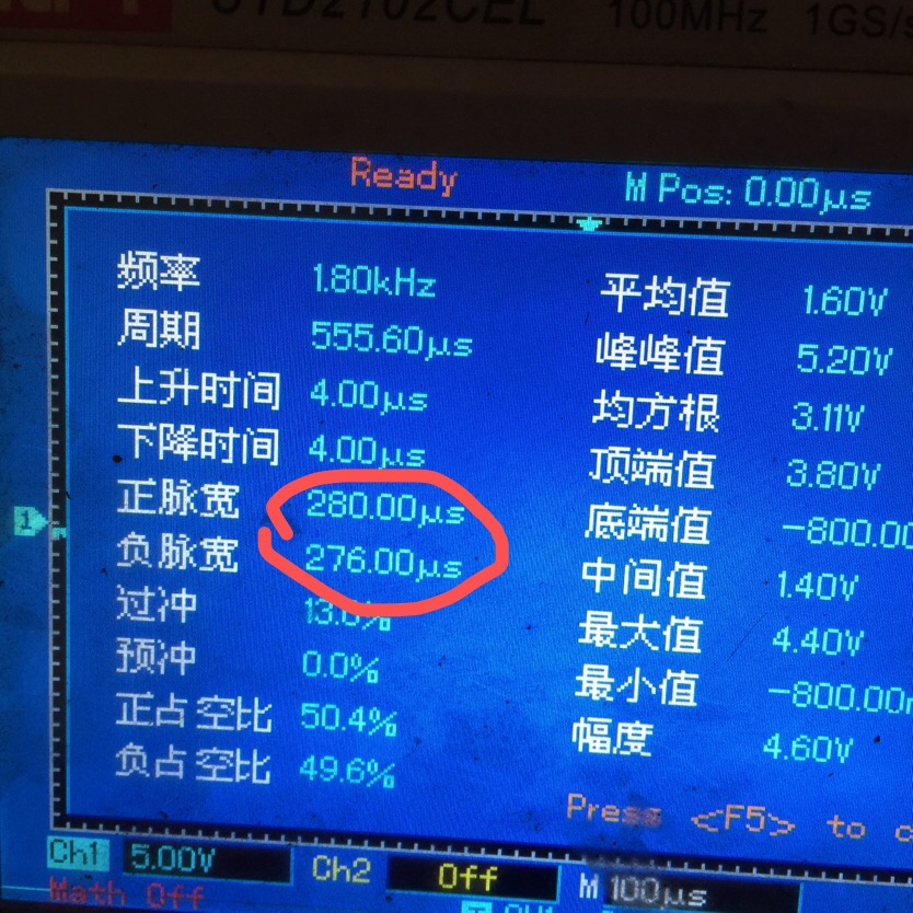 为什么51中断定时器模式2我设置180us定时器不准确？插图